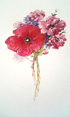 Poppy and Cherry-blossoms, Jack Chalker, 2008.
