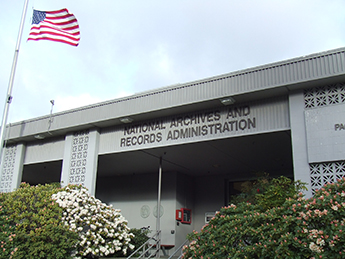 Entrance of the National Archives at Seattle