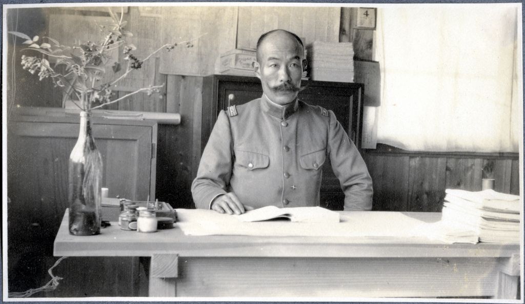 Matsue Toyohisa, commander of the Bandō POW camp（held by German Institute for Japanese Studies Library, in “DIJ Bando Cllection”, DIJ:H 57-03）