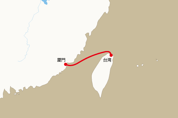 航路地図：台湾―厦門