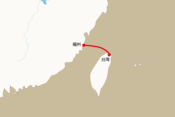 航路地図：台湾―福州