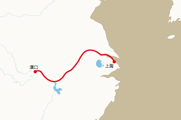 航路地図：上海―漢口