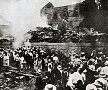 (8) 焼き討ちされた岡山精米会社（1918年8月13日）